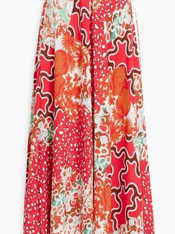 Florencia printed woven maxi skirt