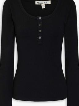 Everyday ribbed cotton-blend jersey top