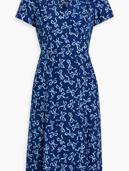 Morgan printed silk dress