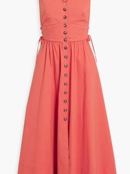 Luella cotton-blend poplin midi dress