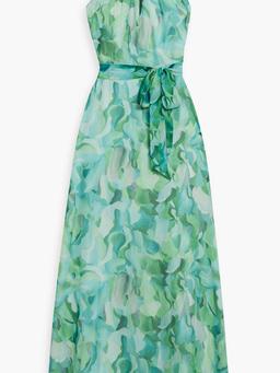 Printed chiffon maxi dress