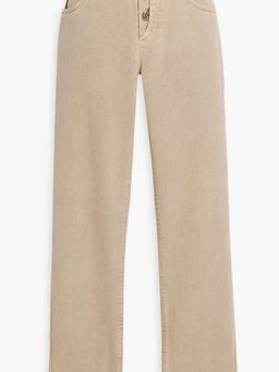 High-rise straight-leg jeans