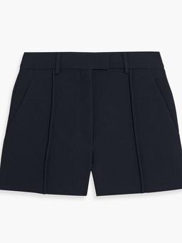 Wool and silk-blend crepe shorts
