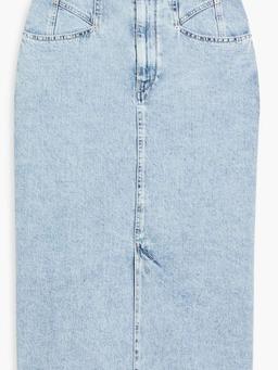 Dipoma denim midi skirt