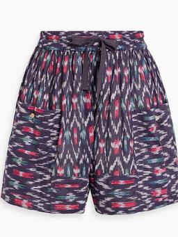 Ledoria printed cotton-voile shorts