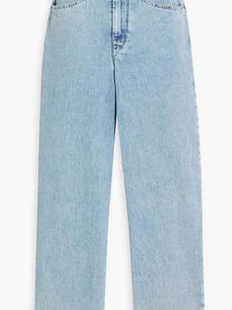 Dilali cropped high-rise straight-leg jeans