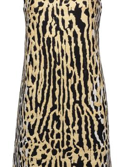 Silk and cotton-blend jacquard dress