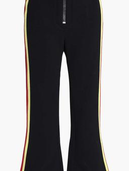 Riviera striped twill kick-flare pants
